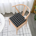 Accentfauteuil van hout, kleur zwart en lichtbruin