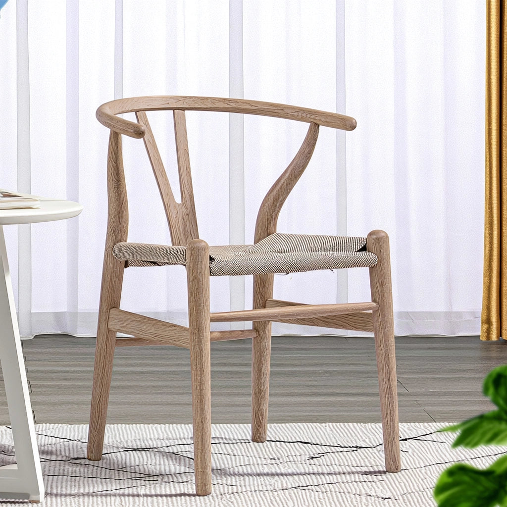 Accentfauteuil van hout, kleur zwart en lichtbruin